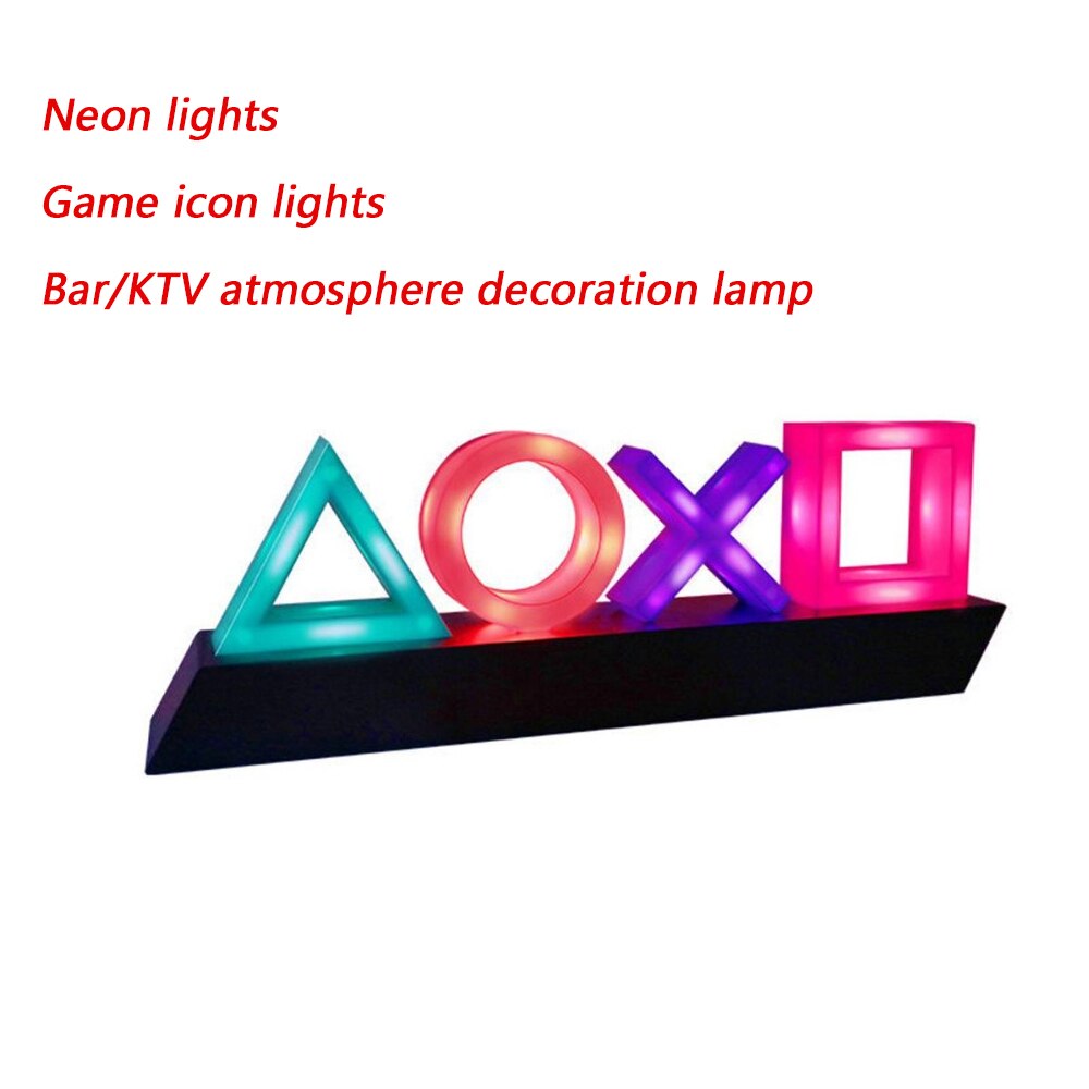 Voice Control Game Icon Light Acrylic Atmosphere Neon Light Bar Decorative Lamp Dimmable Bar Club KTV Wall Commercial Lighting 9